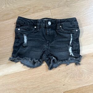Joe's Jeans Black Distressed Kids Shorts